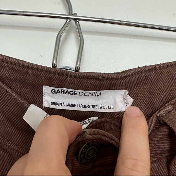 Brown Garage Wide Leg Jeans - Picture 2 of 5